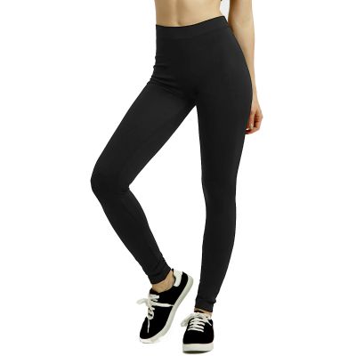 Women’s Leggings Soft Stretchy Ribbed Waistband Long Workout Yoga Pant Fitness